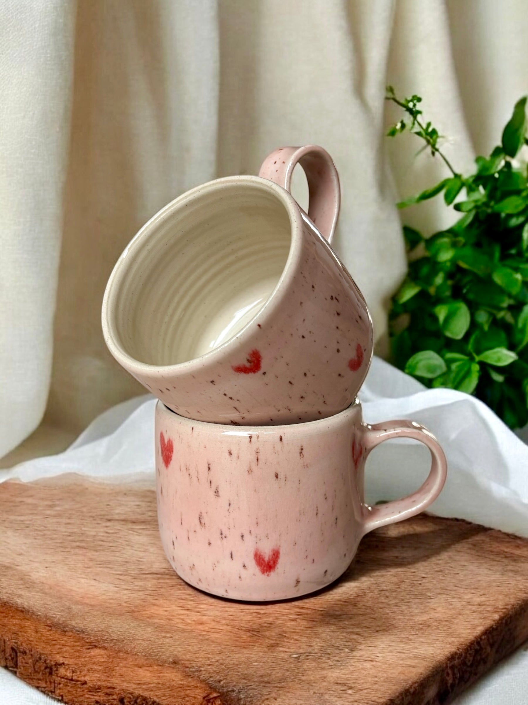 Heart Mugs Henkel