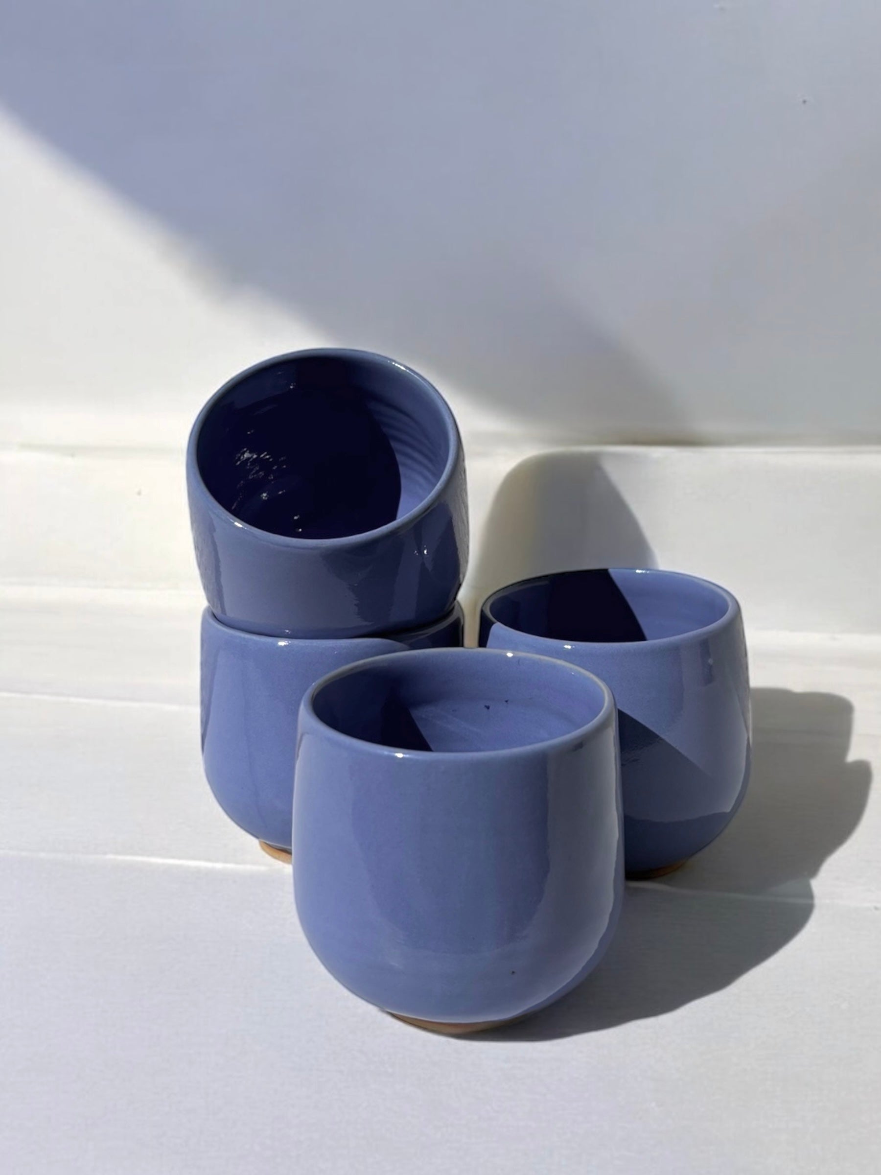 Handgemachte Keramiktasse - Poppy Cup Blue