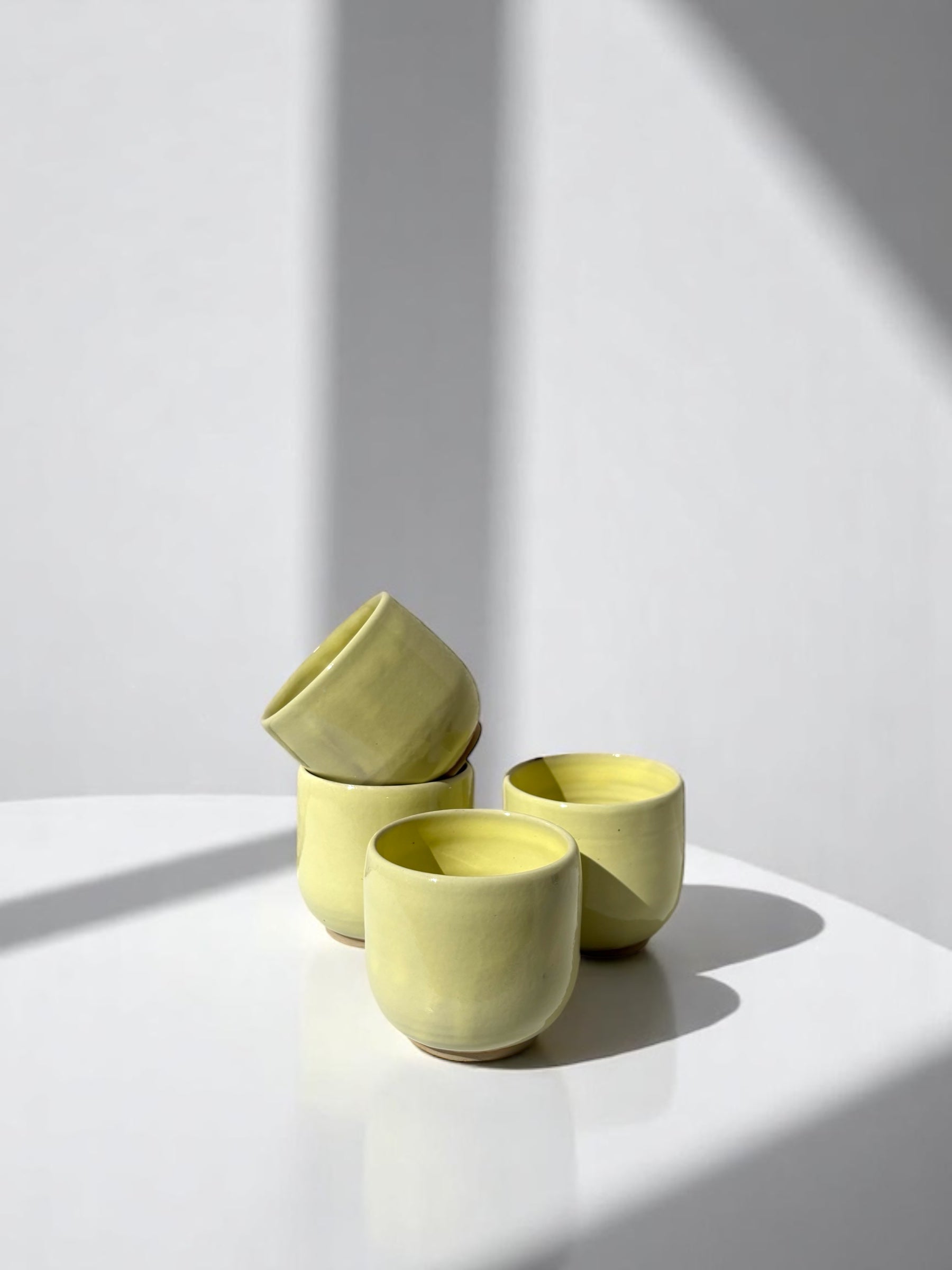 Handgemachte Keramiktasse - Poppy Cups Yellow