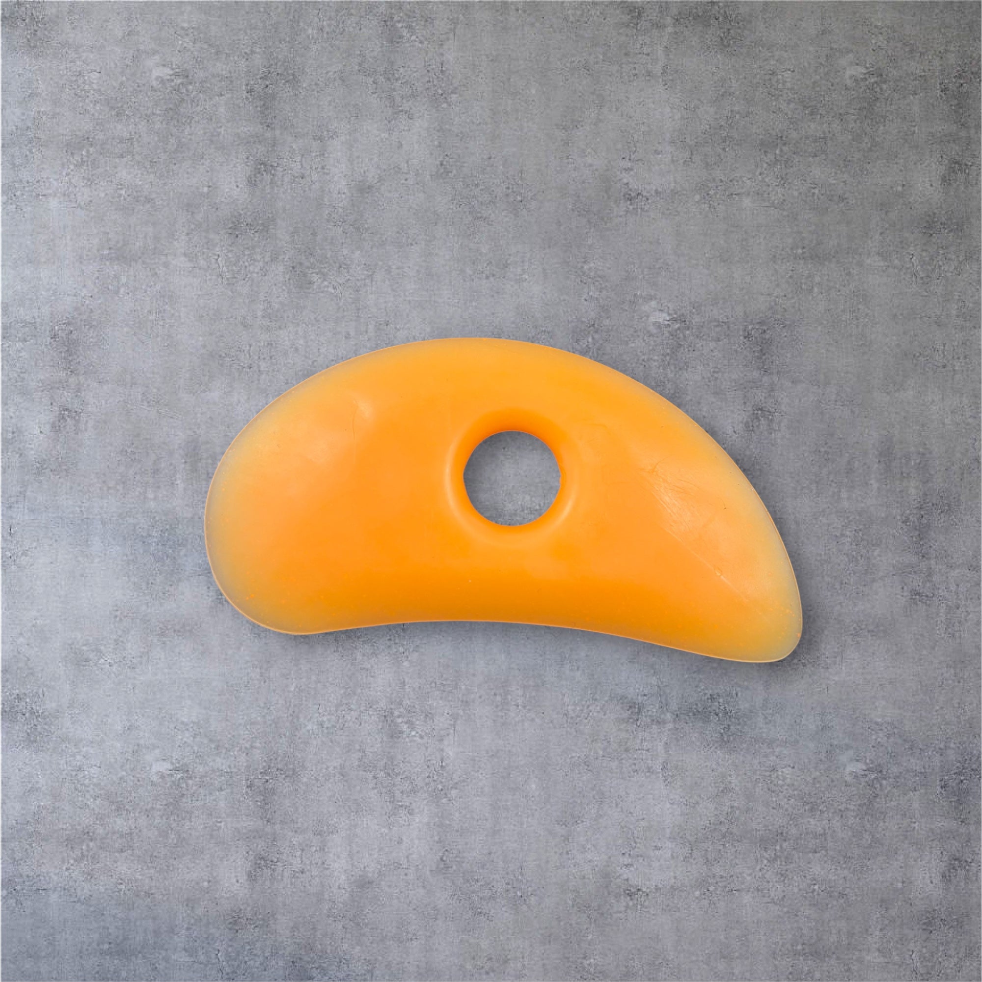 Flexible Gummi-Drehschiene Orange – Töpferwerkzeug zum Modellieren & Drehen