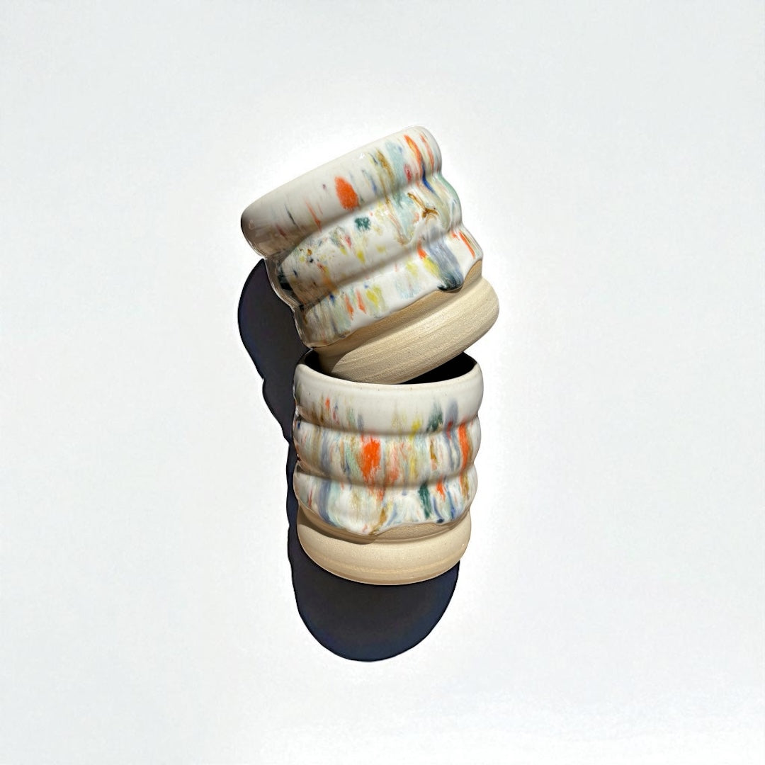 Handgemachte Keramiktasse - Konfetti Cup