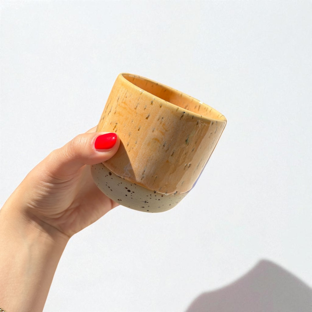 Handgemachte Keramiktasse - Sunrise Cup Spots