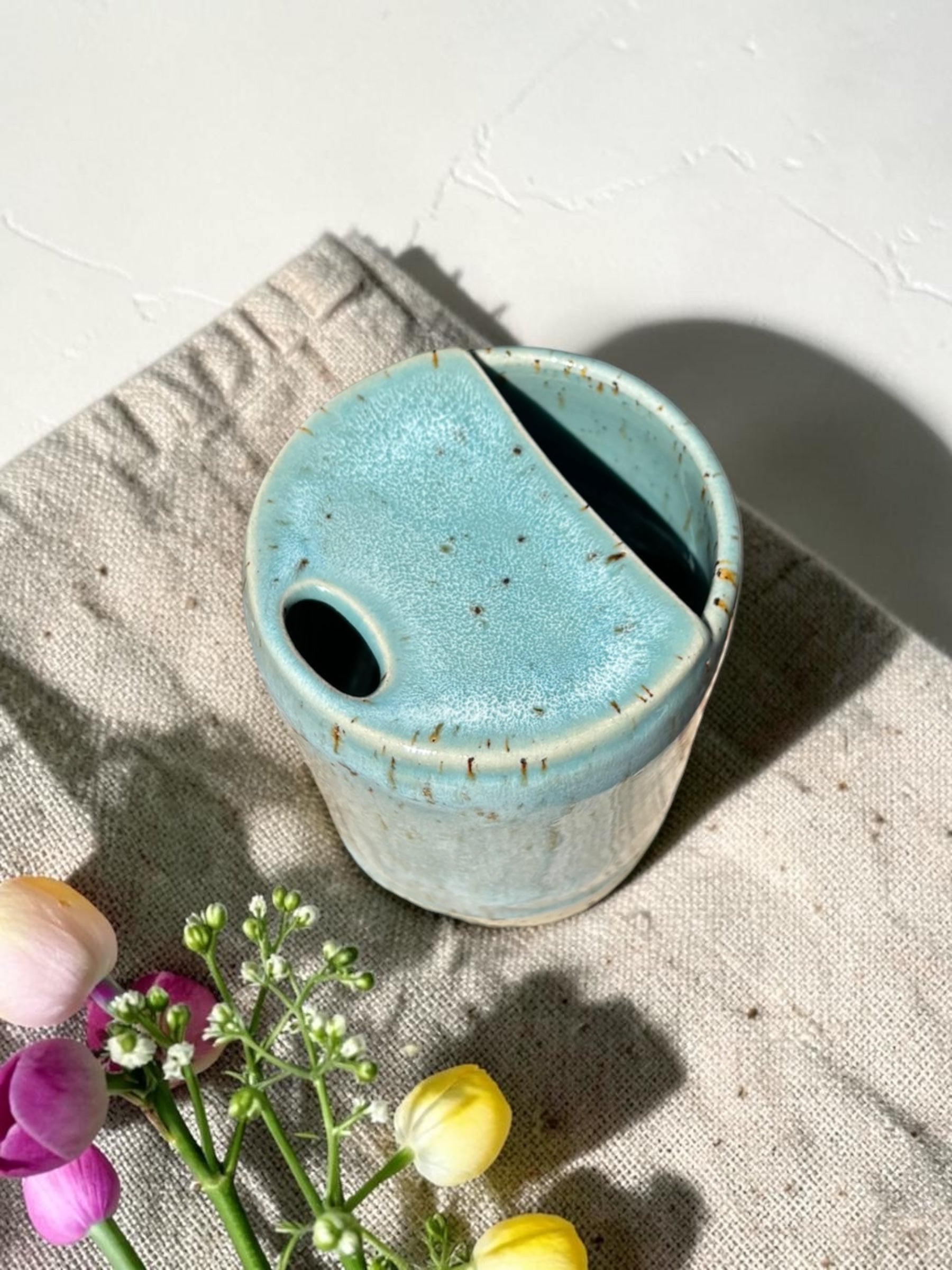 Handgemachte Keramiktasse - To Go Mug Sky
