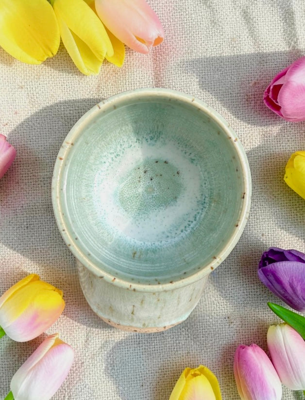 Handgemachte Keramiktasse - Ocean
