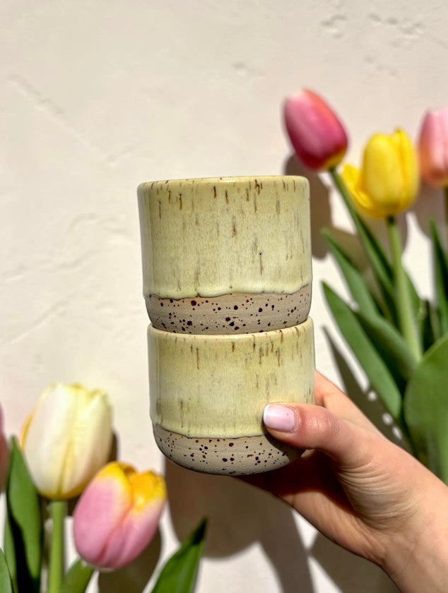Handgemachte Keramiktasse - Lemon