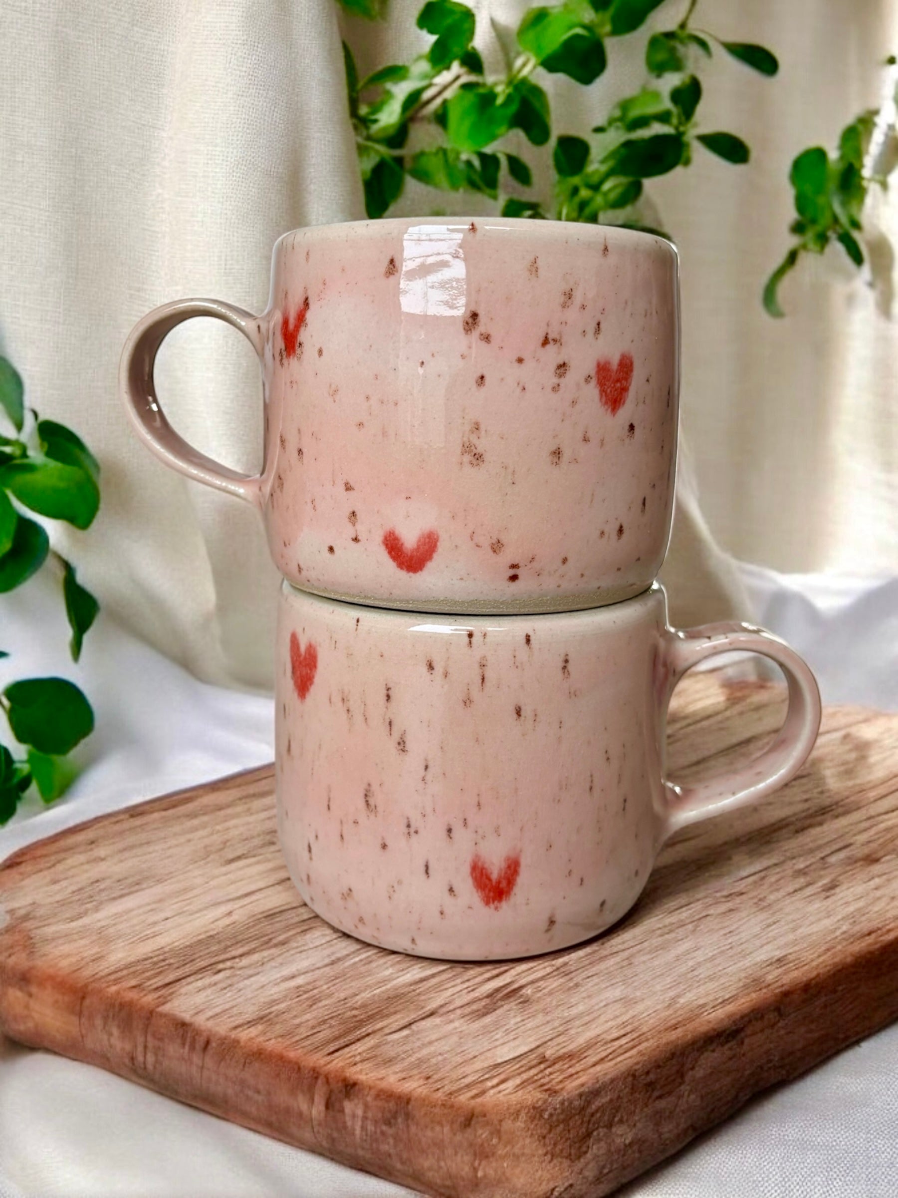 Heart Mugs Henkel