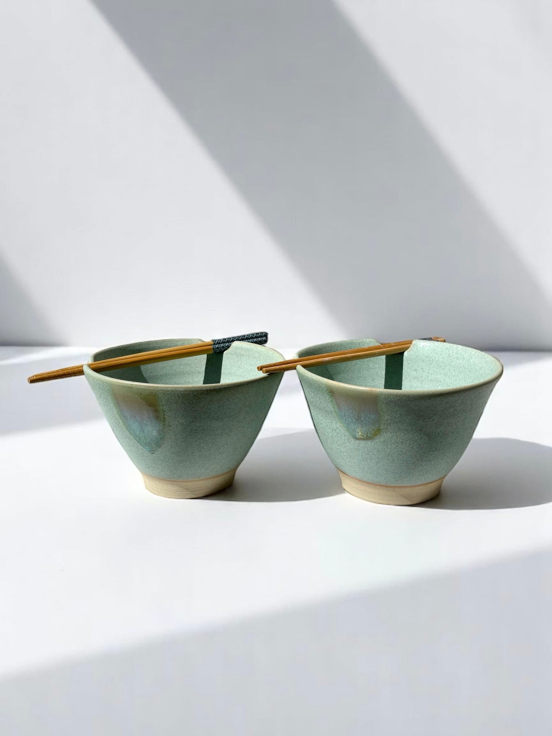 Keramik Set: Ramenbowl & Teller - Patina