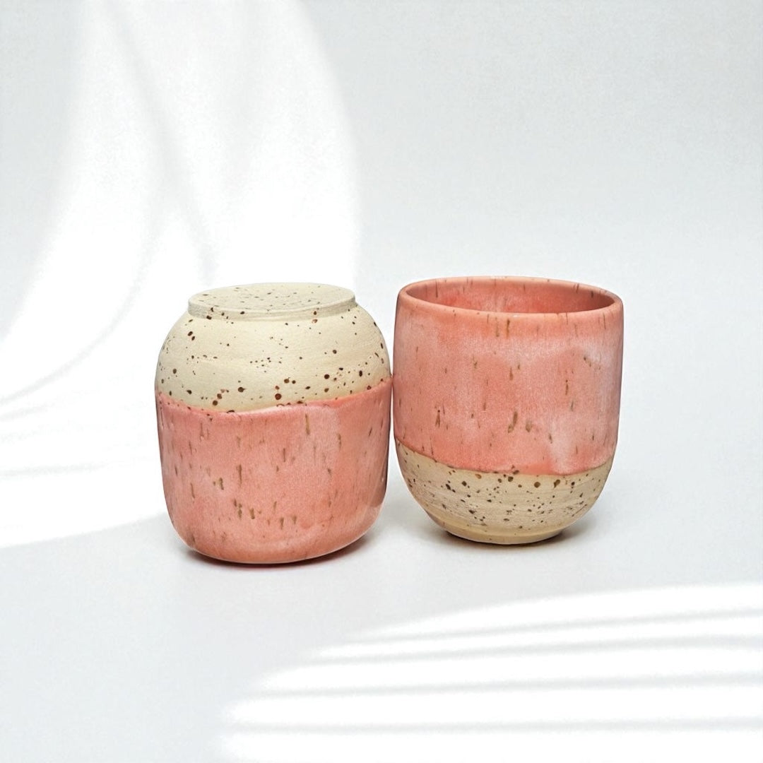 Handgemachte Keramiktasse - Blossom Cup Spots