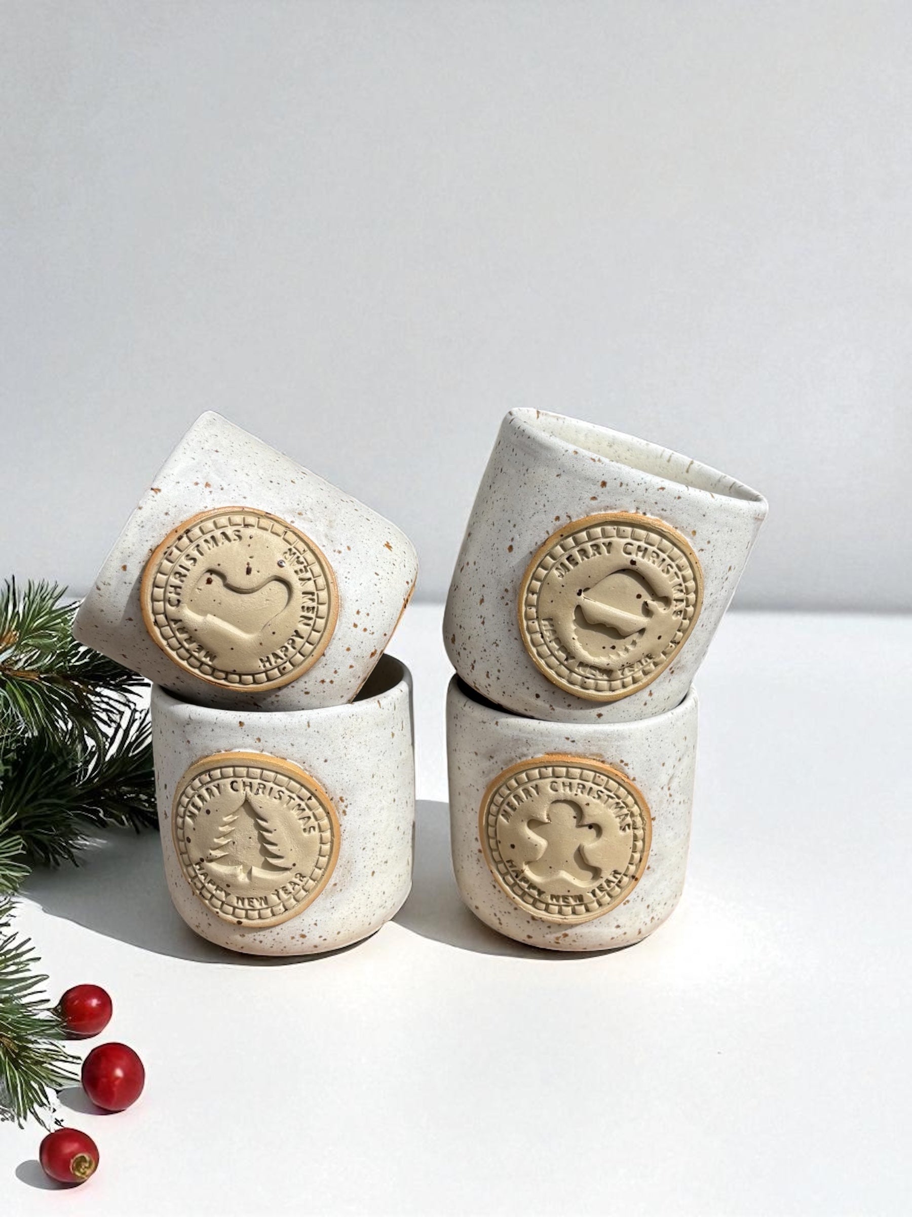 Handgemachte Keramiktasse - Gingerbread Cup